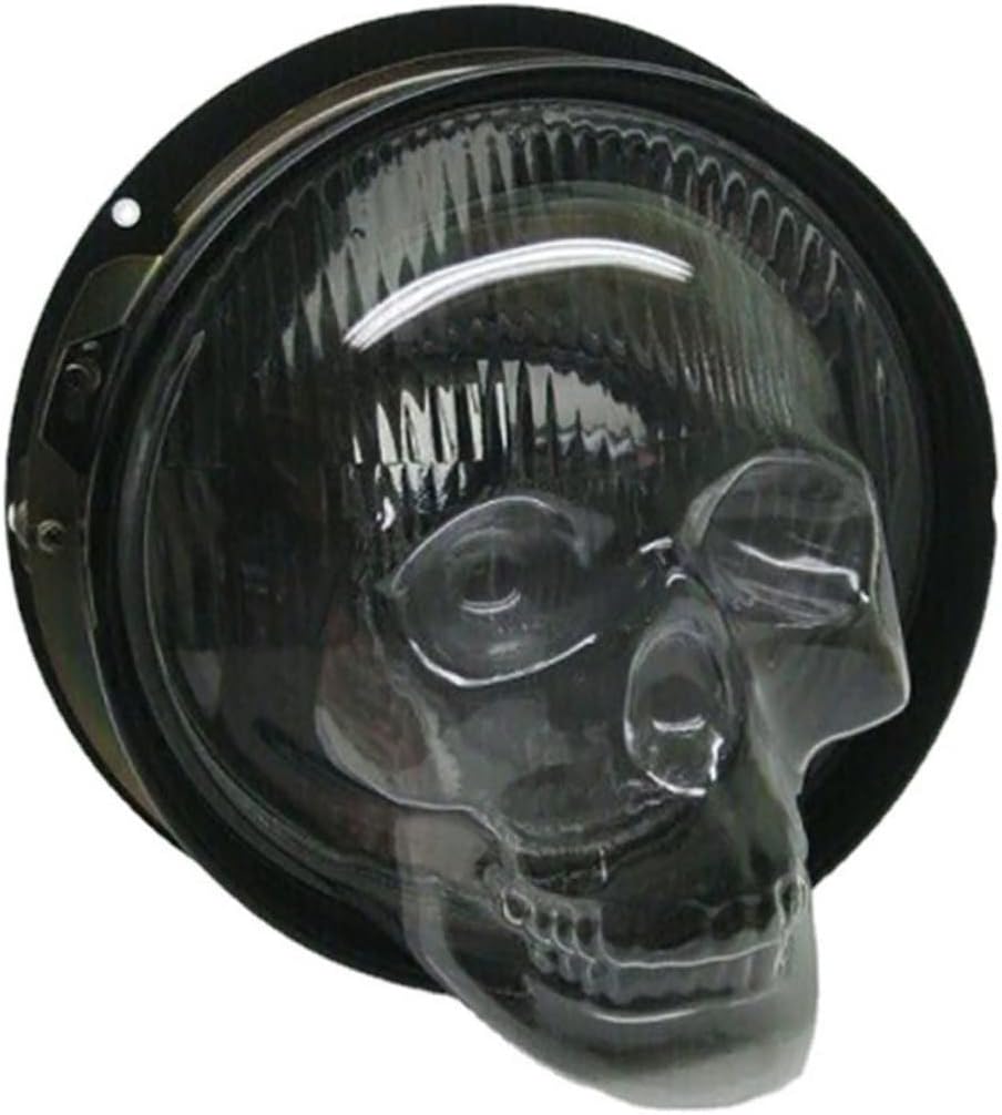 Decoración de coche, 2 unidades, cubierta de faros delanteros, globo de plástico, pantalla de calavera