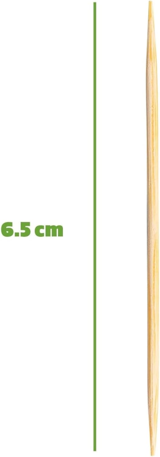 Palillos de dientes  Palillos de madera envueltos individualmente en violonchelo  Palillos de dientes envueltos para aperitivos, cócteles, frutas
