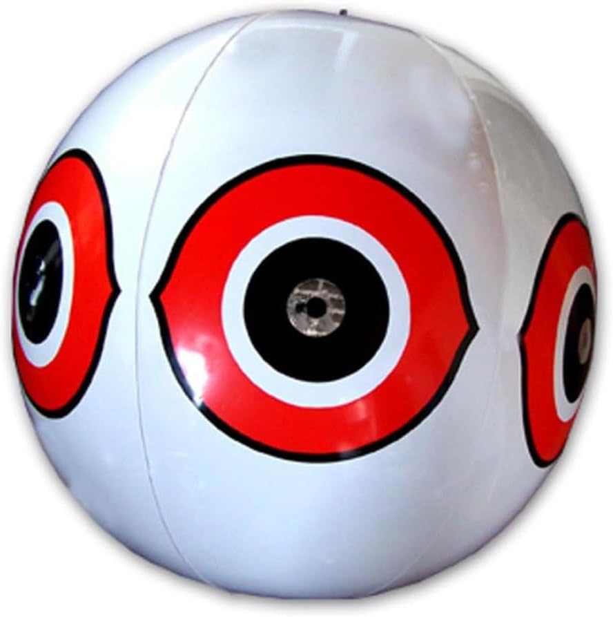 Bird-X Scare Predator – Globos 3D con ojos deslumbrantes y colores brillantes que cubren hasta 6,000 pies cuadrados de área, paquete de 1, color