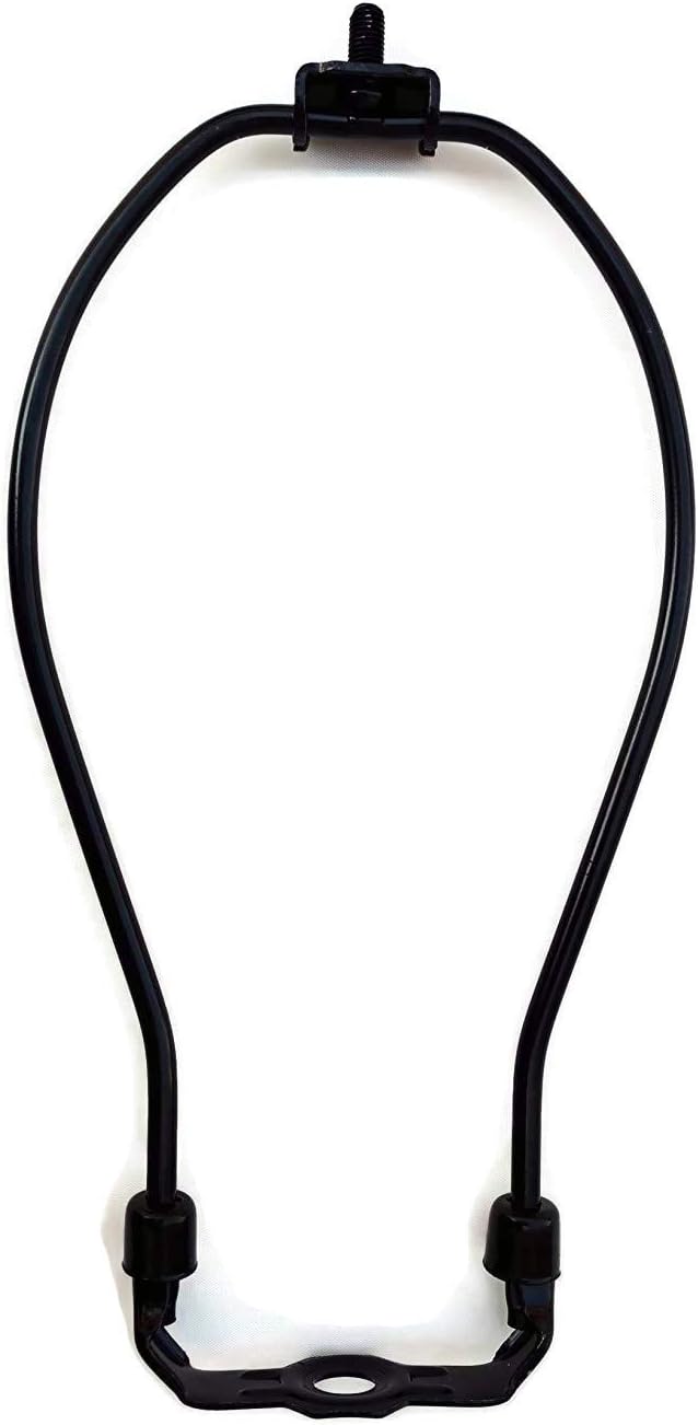 urbanest Heavy Duty Arpa Fitter para Shades de lámpara con sillín, 3colores 6Tamaños, negro