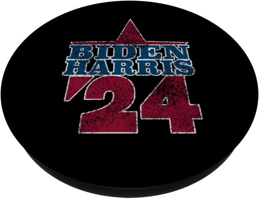 Joe Biden 2024 and Kamala Harris Retro Distressed PopSockets Swappable PopGrip