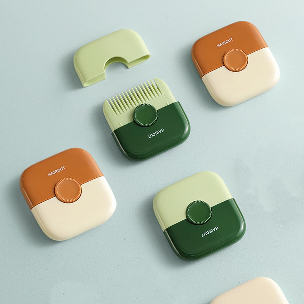 Paquete de 2 recortadores de cabello divididos, 2 en 1 con cubierta protectora de ABS, recortadora de pelo de puntas abiertas, diseño a prueba de
