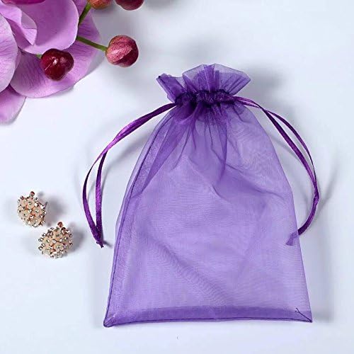 TOPTIE 100 bolsas de organza de 2.8 x 3.6 pulgadas, bolsas de joyería con cordón, bolsas de regalo de boda para recuerdos de fiesta de Navidad