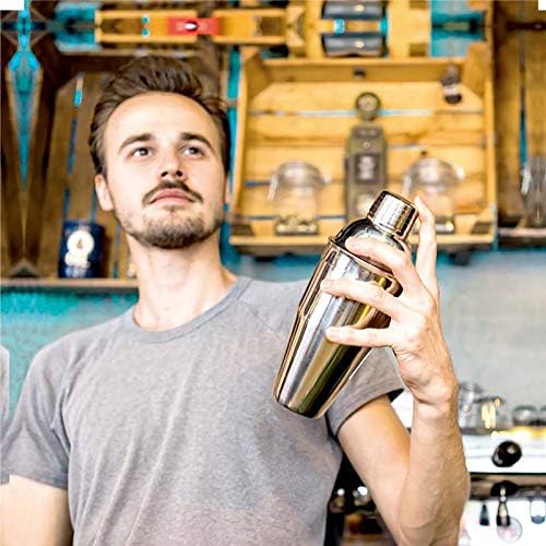 Stainless Steel Liquor Cocktail Shaker Bar Wine Mixer Set Bartender Cocktail Hand Shaker Tool Kit Bar Tool with Bartender Bag