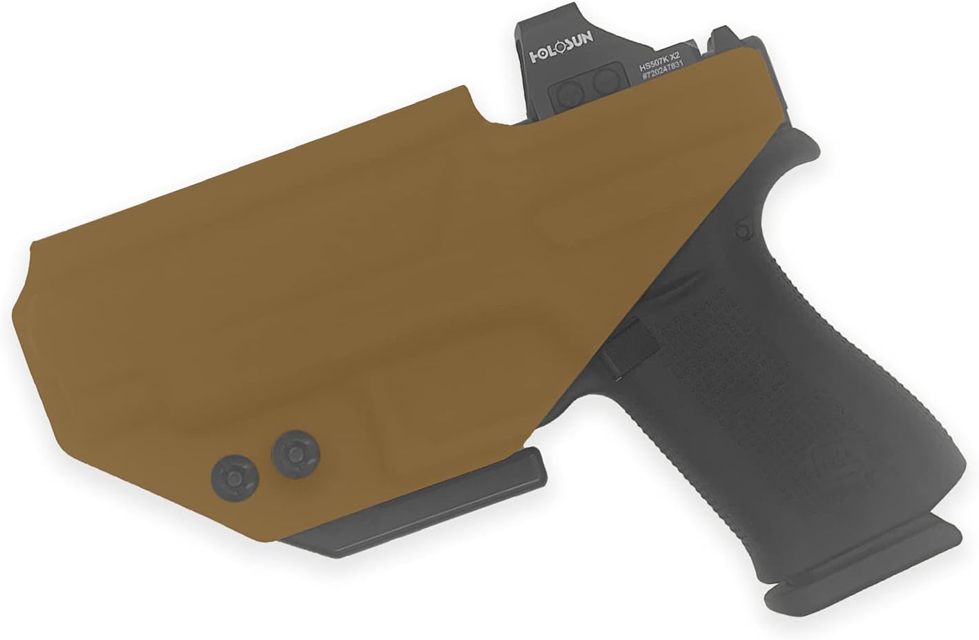 MIE Productions Javelin IWB Holster  Compatible with Glock 26  26 MOS with Recover Tactical Rail GR26 with PL-Mini 2