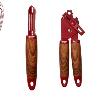 Phantom Chef 5 Piece Kitchen Gadget Set  Pizza Cutter, Egg Whisk, Vegetable Peeler, Can Opener, Garlic Press  Stainless Steel  With Soft Touch Faux Phantom Chef 5 Piece Kitchen Gadget Set  Pizza Cutter, Egg Whisk, Vegetable Peeler, Can Opener, Garlic Press  Stainless Steel  With Soft Touch Faux