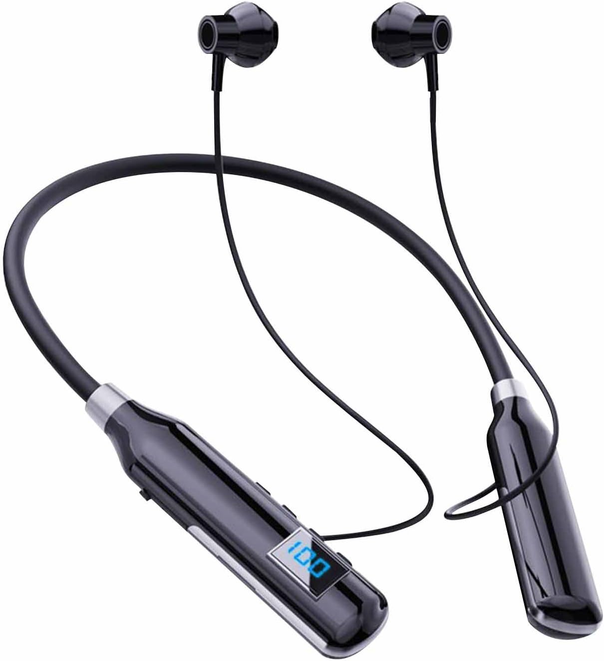 Auriculares inalámbricos Bluetooth 5.2 con Bluetooth, batería de larga duración, 100 horas, IPX5, auriculares deportivos, auriculares Bluetooth para