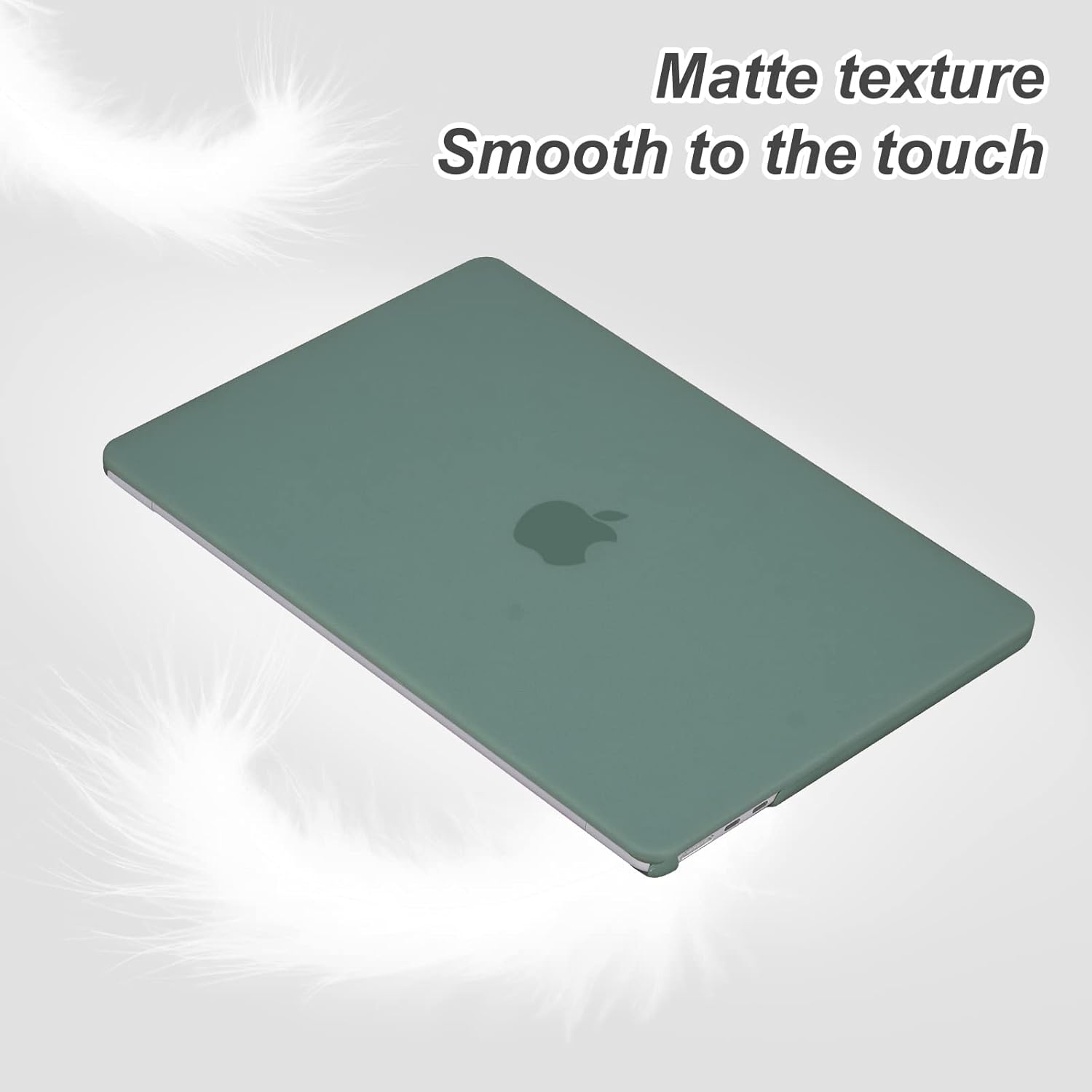 EooCoo Funda compatible con MacBook Air de 15 pulgadas versión 2024 2023, pantalla de retina líquida con chip A2941 M2 y Touch ID, carcasa rígida de