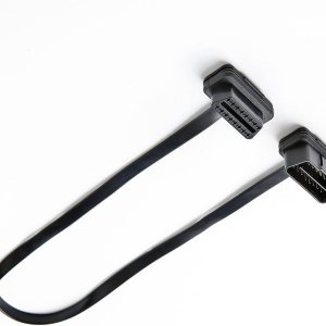 Cable de extensión OBD2, bbfly-A2 Cable de cinta plana de 16 pines OBDII macho a hembra Cable con conectores en ángulo de 1 pie11.8 in Cable de extensión OBD2, bbfly-A2 Cable de cinta plana de 16 pines OBDII macho a hembra Cable con conectores en ángulo de 1 pie11.8 in