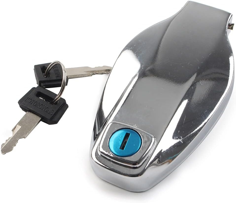GZYF Bloqueo de tapa de gas combustible con llaves para Yamaha XS1100 XS650 XS500 XS850, negro