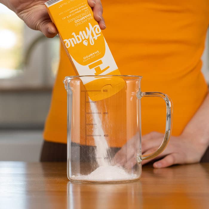 Ethique Champú hidratante concentrado para cabello equilibrado a seco, sin plástico, vegano, sin crueldad, ecológico, hace botella de champú de