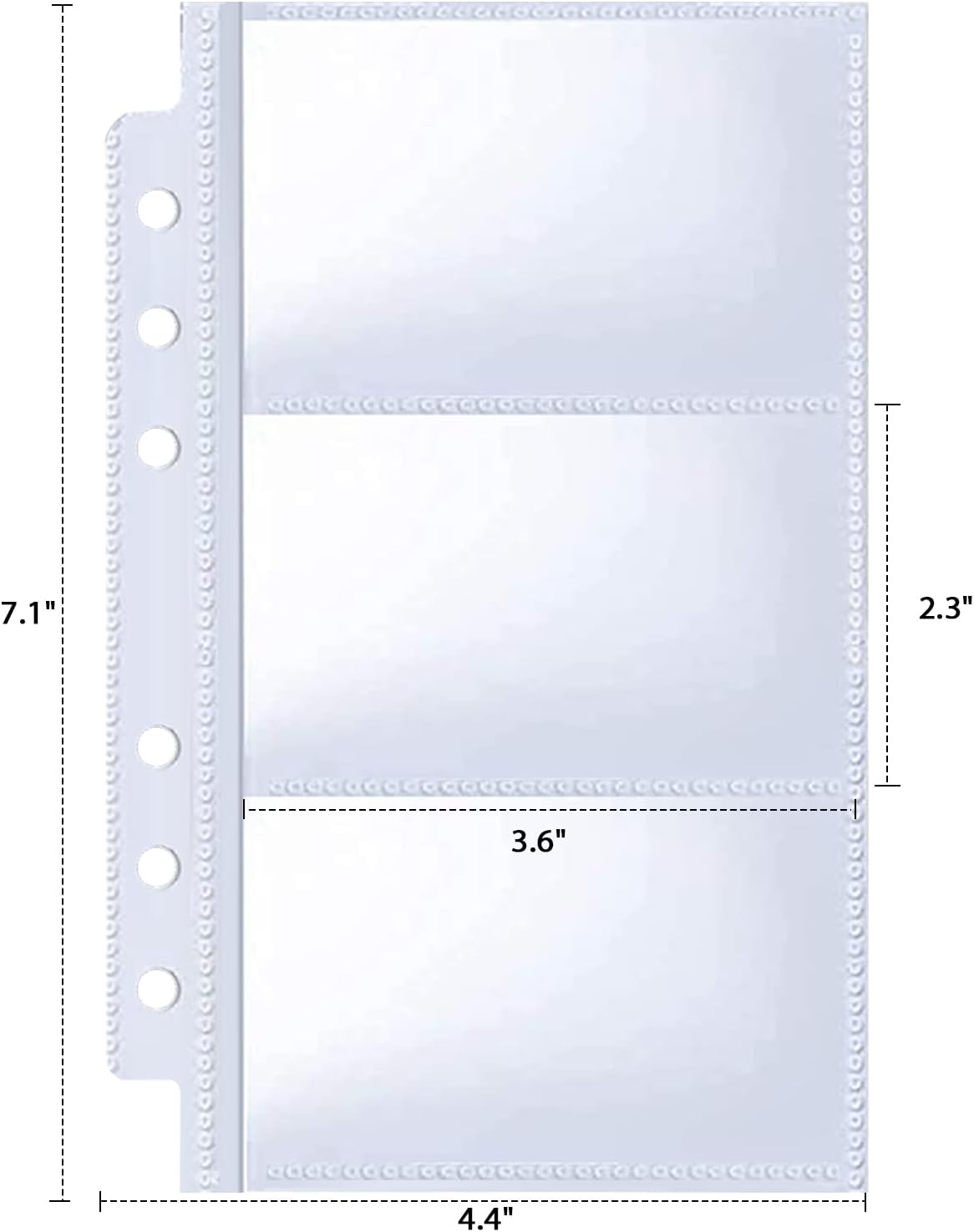 Paquete de 40 fundas para tarjetas de visita A6 de 240 bolsillos, fundas para tarjetas de fotos K-pop ultra transparentes, de doble cara, 3