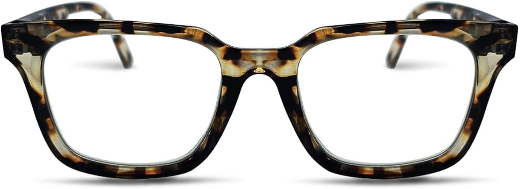 Lentes de lectura con bloqueo de luz azul, antifatiga ocular, lentes vintage con bisagras de resorte para mujeres y hombres