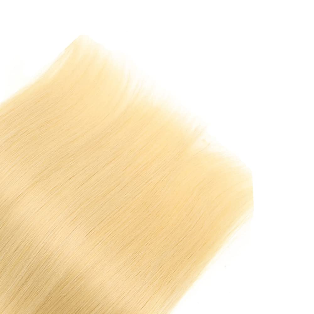 Paquetes de 613 mechones de cabello humano lacio de 22, 24 y 26 pulgadas, suaves y saludables rubios miel, mechones lacios, diseñados para mujeres
