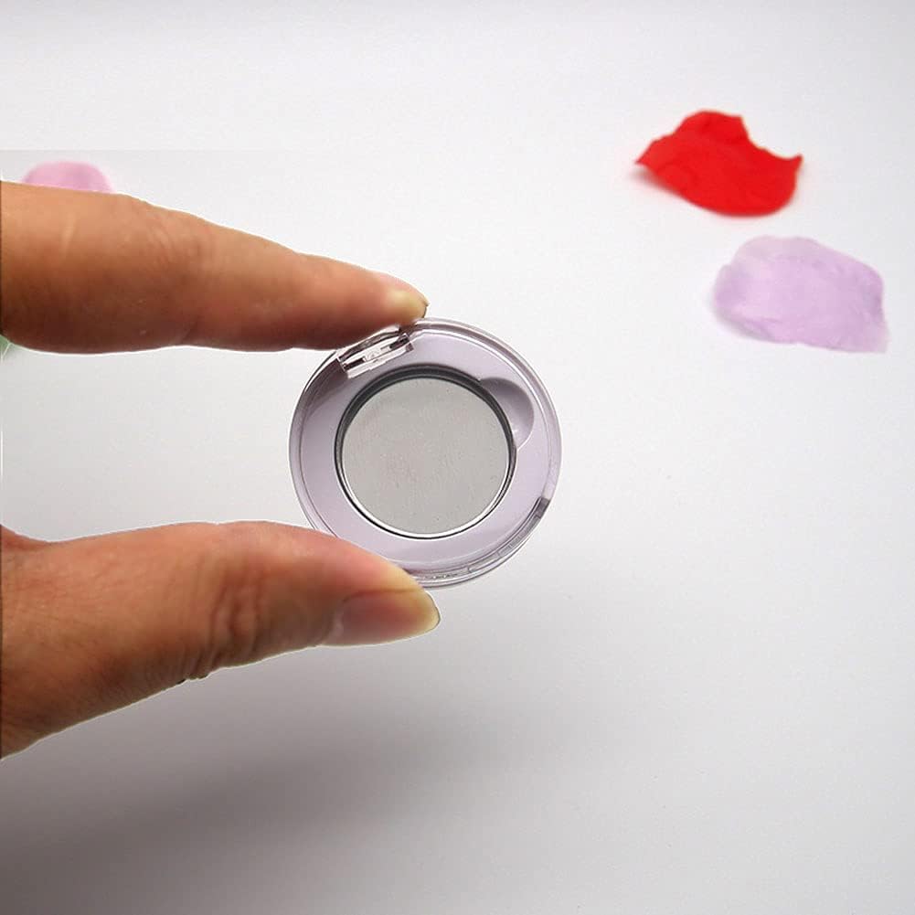 4 cajas pequeñas redondas de sombra de ojos, caja vacía, caja vacía de repuesto, imán recargable, maquillaje, sombra de ojos, polvo, rubor, lápiz