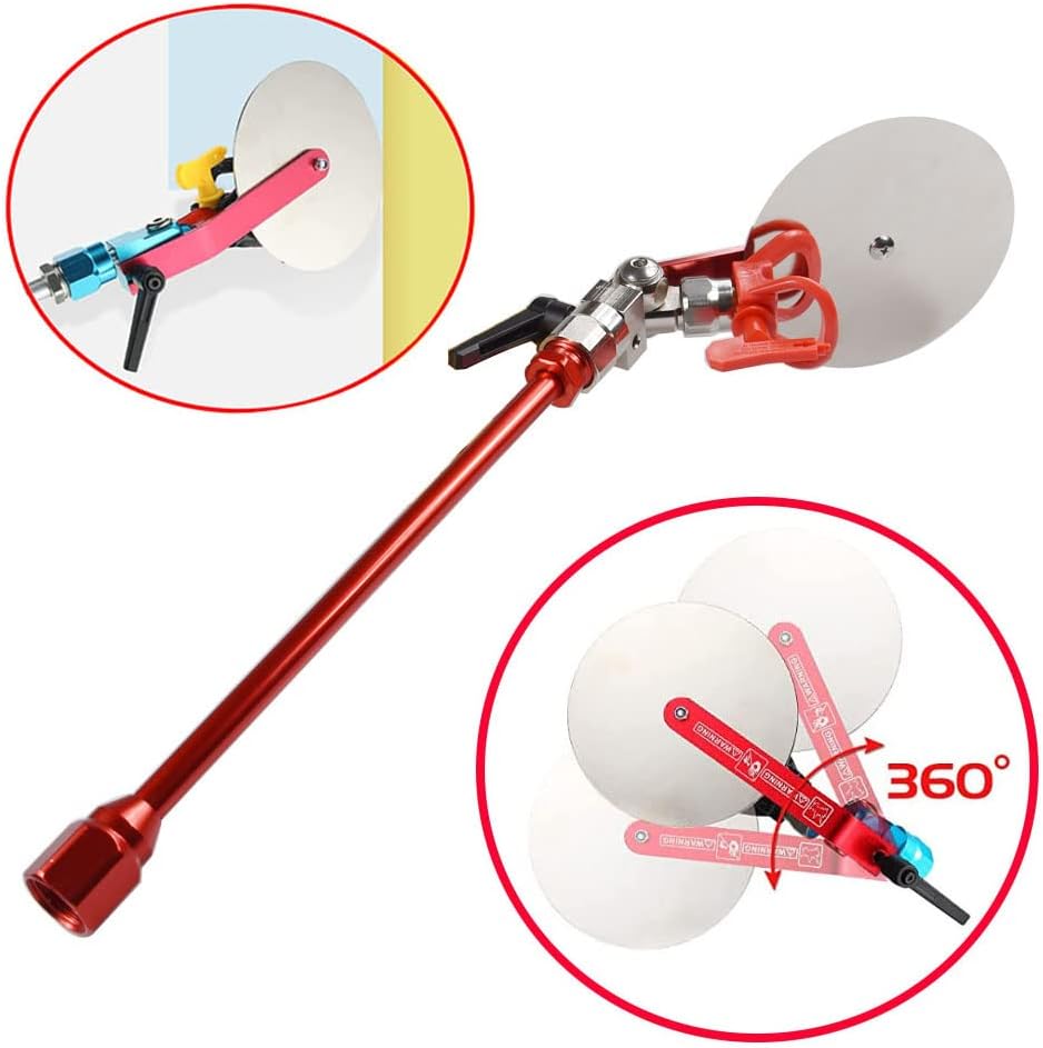 Airless SJG Herramienta de accesorios de guía de pulverización universal pulverizador, incluyendo boquilla 317 517 y varilla de extensión de 12