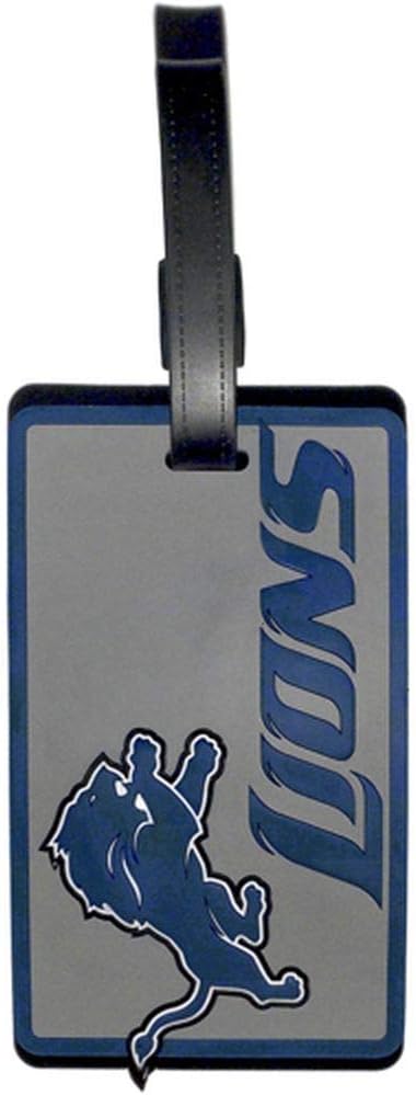 Aminco NFL Detroit Lions – Etiqueta para bolsa suave, azul, 7.5