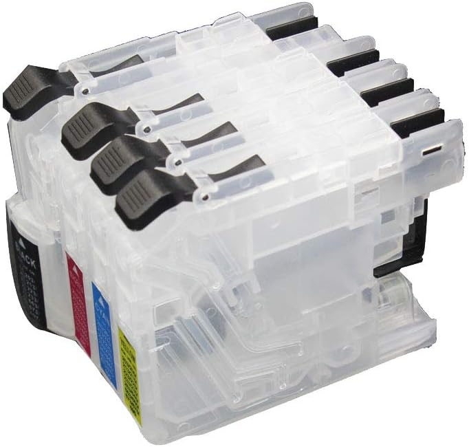 UniPrint LC203 – Cartucho de tinta recargable vacío compatible con impresora Brother MFC-J460DW J480DW J485DW J680DW J880DW J885DW con chip ARC