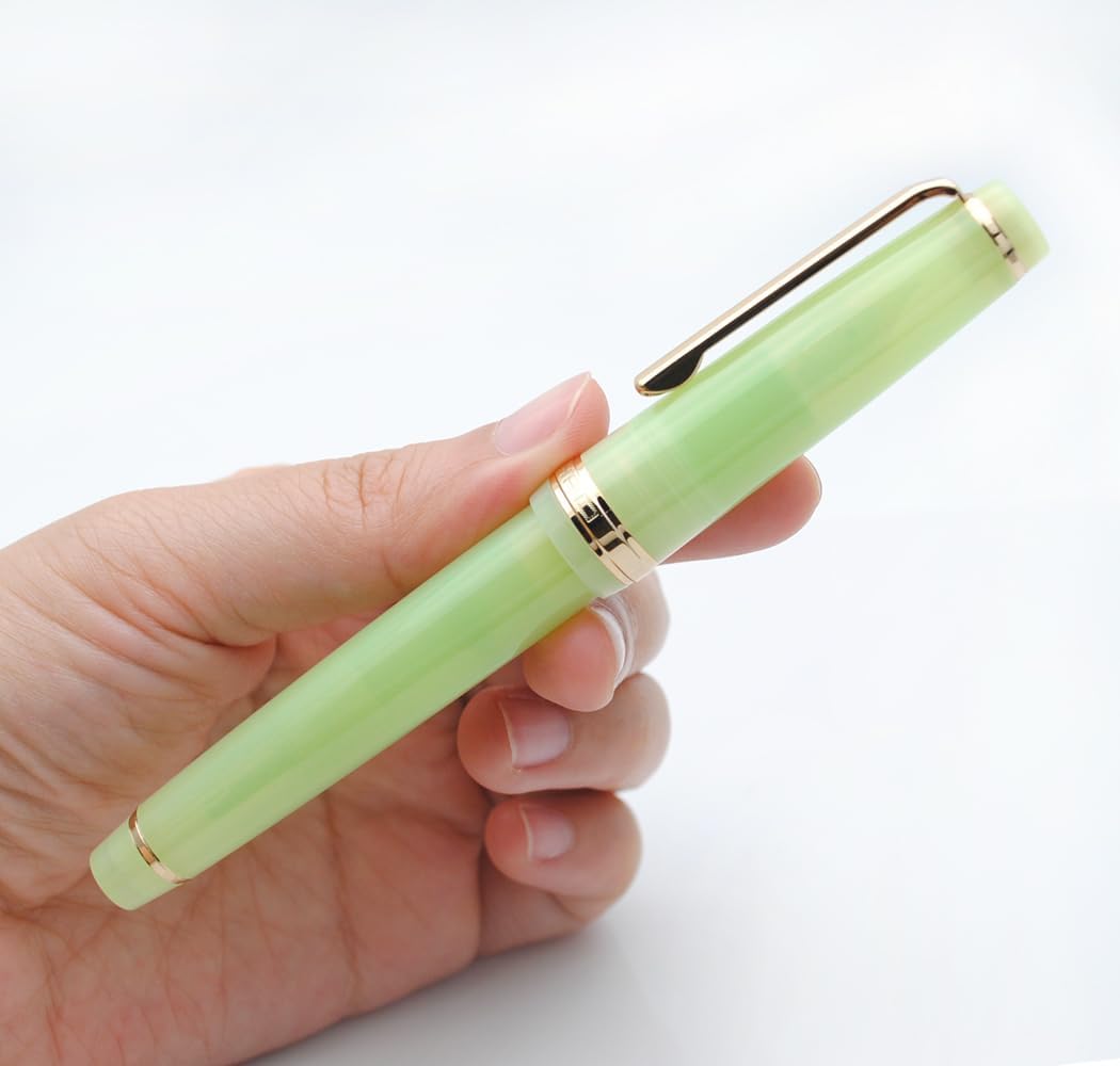 JINHAO 82 Pluma estilográfica (verde tierno, punta fina 0.020 in)