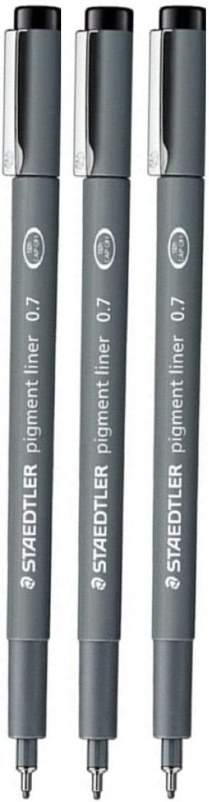 STAEDTLER Staedtler – Bolígrafos de dibujo (0.028 in, 3 unidades)