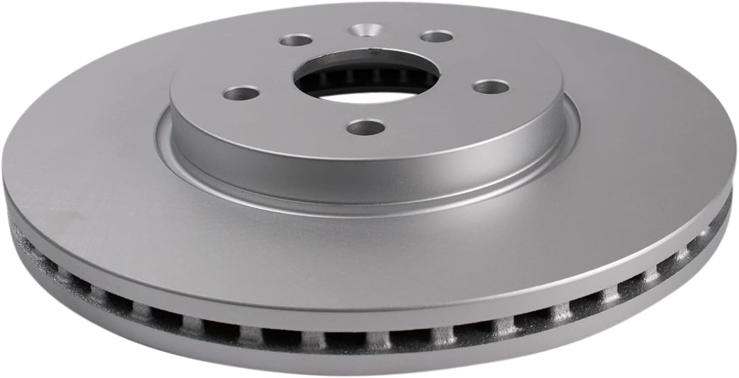TRQ Kit de pastillas de freno delantero y rotor, kit químico de freno, pastillas de freno, rotor de freno, cerámica premium, recubierto G,