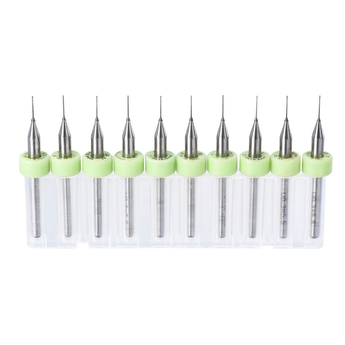 uxcell Brocas para PCB, 0.012 in, carburo de tungsteno, herramienta rotativa, joyería, grabado CNC, placa de circuito impreso, micro brocas de 18