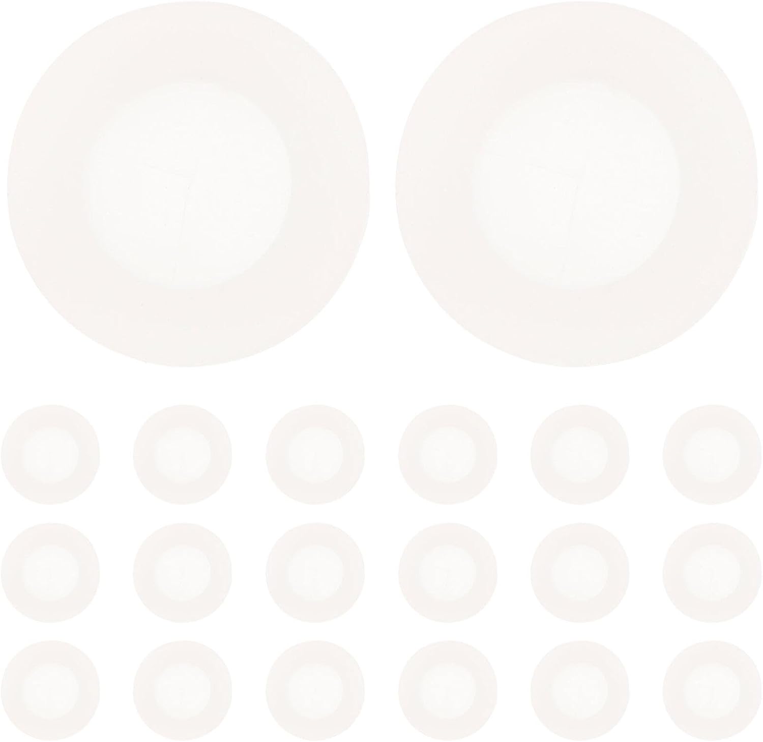 KALLORY 20 tapones de silicona para pajilla, tapones para agujeros para pajilla, tapas de tarros Mason con ojales con esclusa de aire, tapas