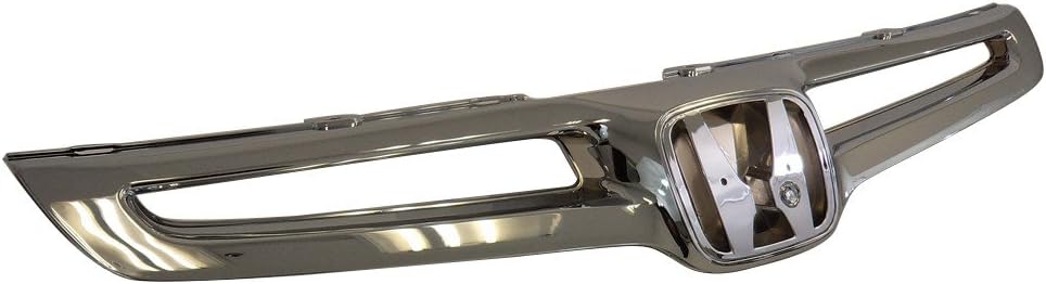 Titanium Plus Autoparts Parrilla cromada delantera compatible con 03-05 con Honda Accord compatible con Sedan 71121SDAA00 HO1200158