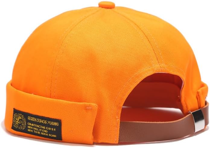 Winmany Unisex Mujeres Hombres Skullcap Sailor Cap Rolled Cuff Retro Brimless Beanie Hat