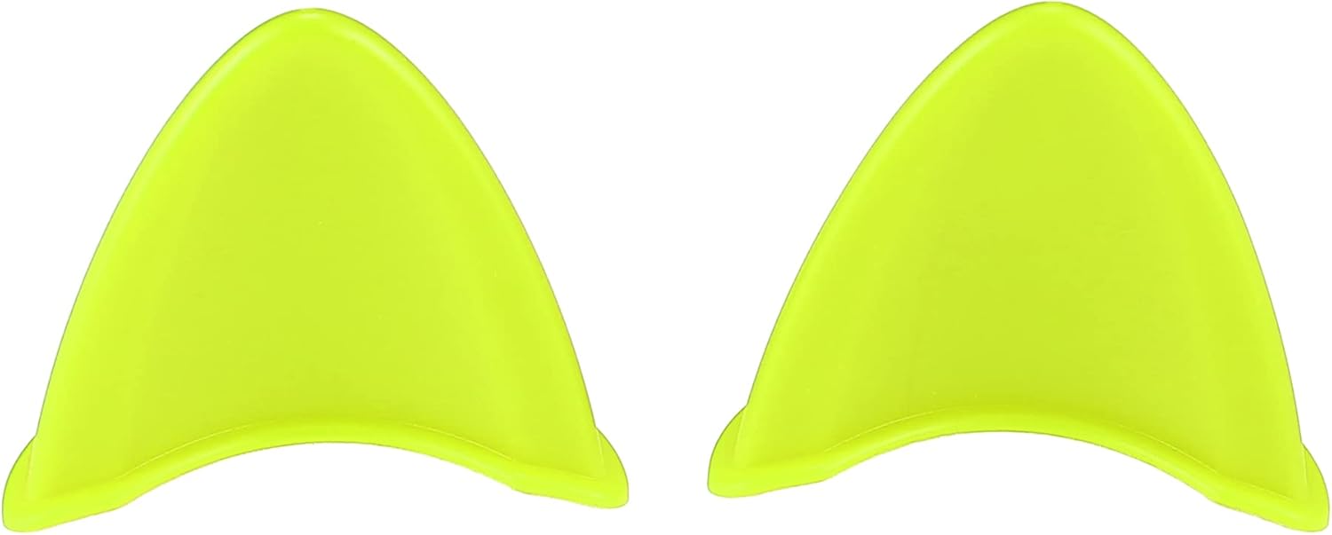 Motoforti 2 piezas de orejas de gato, accesorios de decoración de casco, accesorios de decoración de casco, adhesivo universal para motocicleta,