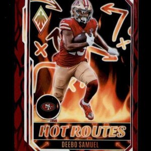 DEEBO SAMUEL 2022 PANINI PHOENIX #HR-12 HOT ROUTES RED PARALLEL #077199 BD5923 DEEBO SAMUEL 2022 PANINI PHOENIX #HR-12 HOT ROUTES RED PARALLEL #077199 BD5923