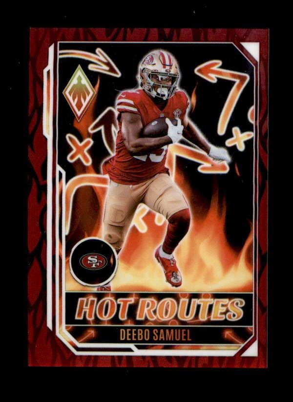 DEEBO SAMUEL 2022 PANINI PHOENIX #HR-12 HOT ROUTES RED PARALLEL #077199 BD5923