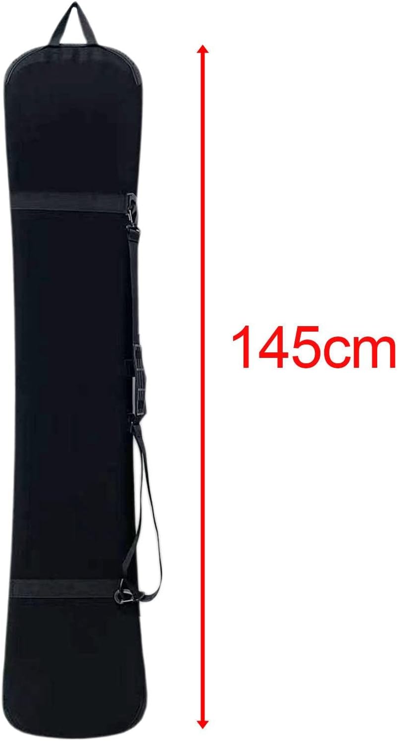 Garende Bolsa de snowboard al aire libre, bolsa de transporte de snowboard con correa para el hombro, funda de cubierta de snowboard (negro)
