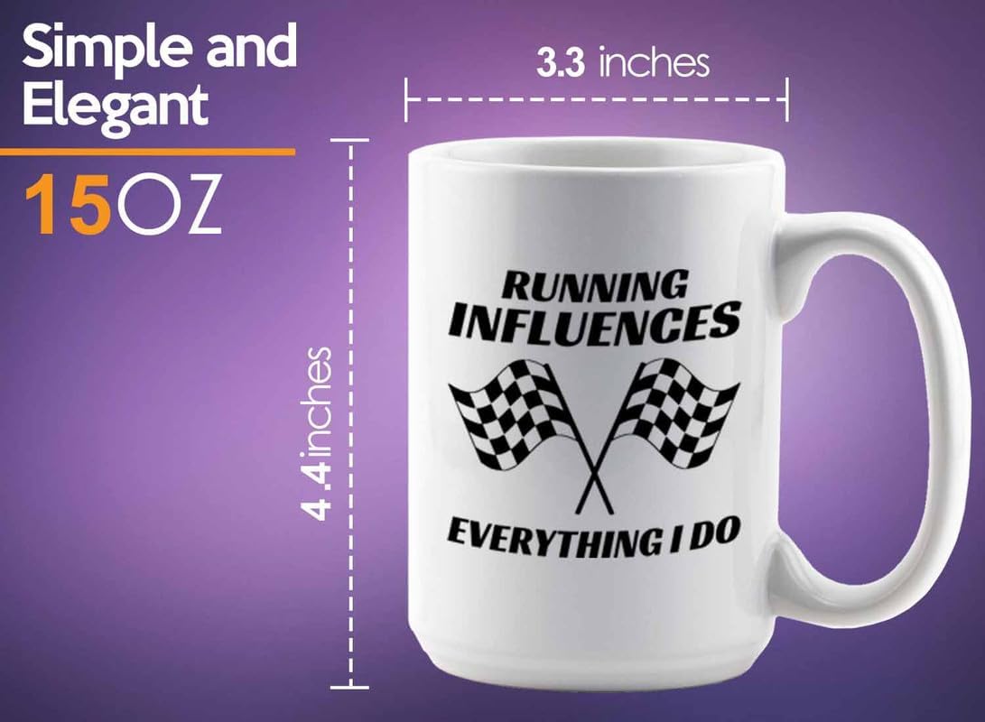 Racer Coffee Mug 15oz White – Everything I Do – Fuel Speed Racer Car Guys Circuit Automotive Racing Boy Gifts For Him Dad Men Boyfriend