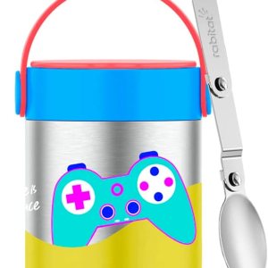 MEALMATE – Tarro de alimentos con aislamiento al vacío Sparky I  Tarro de alimentos de acero inoxidable para niños (14.1 fl oz) MEALMATE – Tarro de alimentos con aislamiento al vacío Sparky I  Tarro de alimentos de acero inoxidable para niños (14.1 fl oz)