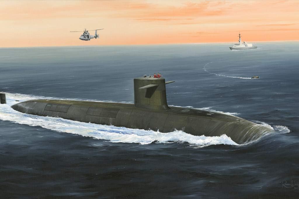 Hobby Boss Kit de construcción de modelo de barco SSBN Triomphant Navy French Navy