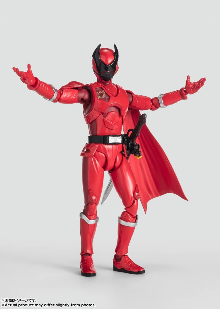 BANDAI SPIRITS( ) S.H. Figuarts King Sentai King Auger, Stag Beetle Auger, Approx. 5.7 inches (145 mm), ABS & PVC Pre-Painted Action Figure