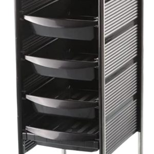 GORLENKEBeauty – Carrito de peluquería con ruedas con 5 cajones, carrito de peluquería con ruedas, color negro Y GORLENKEBeauty – Carrito de peluquería con ruedas con 5 cajones, carrito de peluquería con ruedas, color negro Y