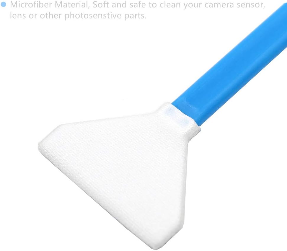 Paquete de 20 unidades DSLR o SLR Kit de limpieza de cámara digital sin espejo, (sin solución de limpieza), hisopo de limpieza seco con sensor de