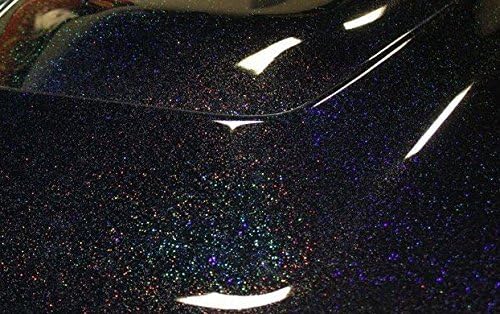 Film adhesivo de vinilo con brillo, metálico, negro, arco iris, marca VViViD