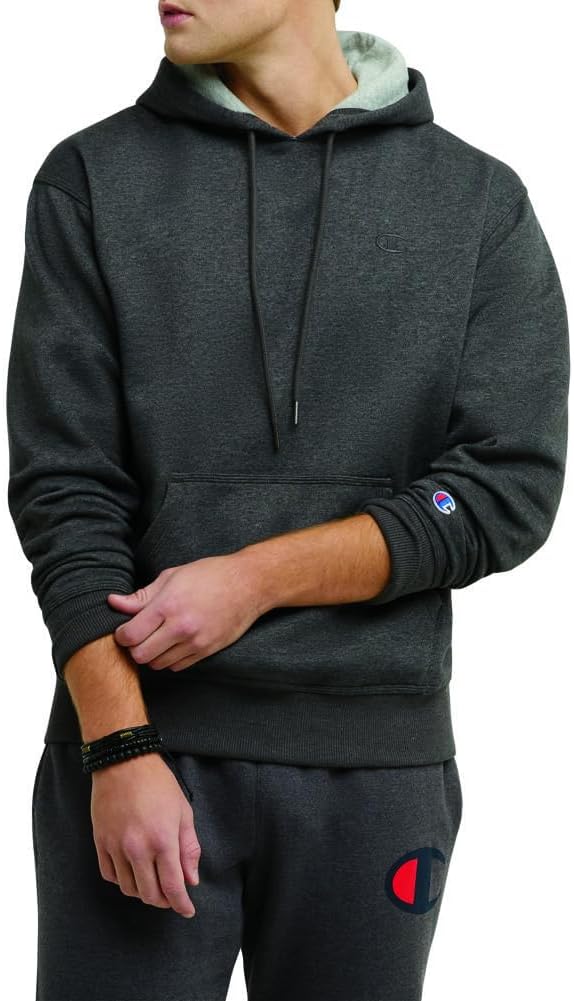 Champion, Powerblend, sudadera con capucha cómoda de forro polar, sudadera para hombre (regular o grande y alto)