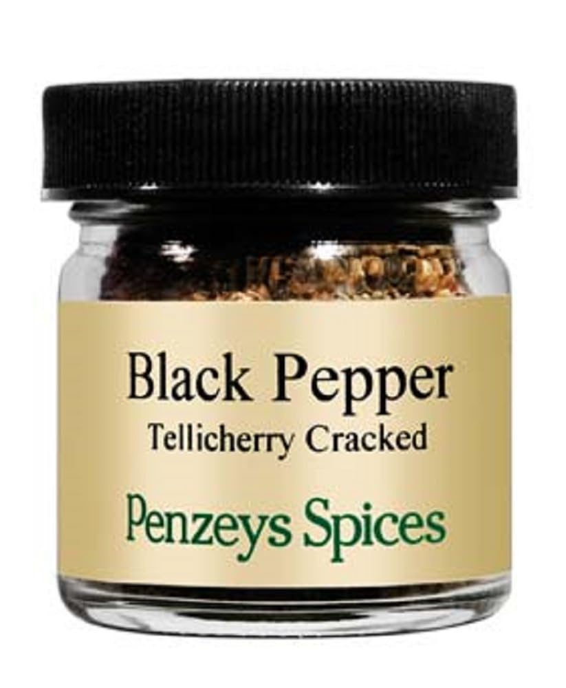 Penzeys Spices – Pimienta negra agrietada de 0.9 oz 14 taza de tarro (paquete de 1)