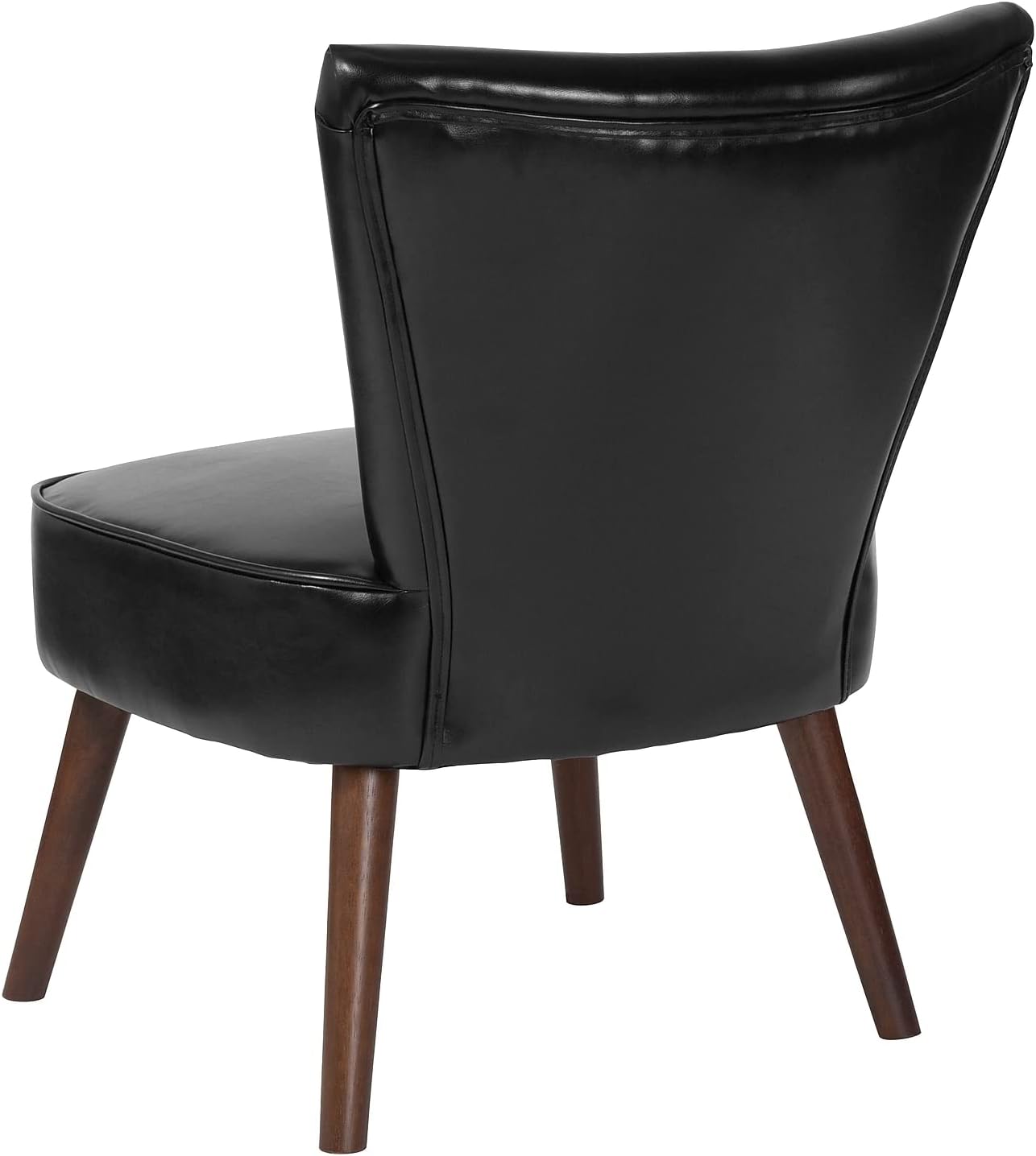 Flash Furniture HERCULES Holloway Series Black LeatherSoft Silla retro