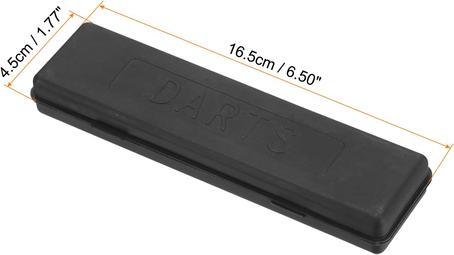 PATIKIL Caja de almacenamiento de dardos de nailon portátil, soporte para dardos para mantener tus dardos seguros, color negro