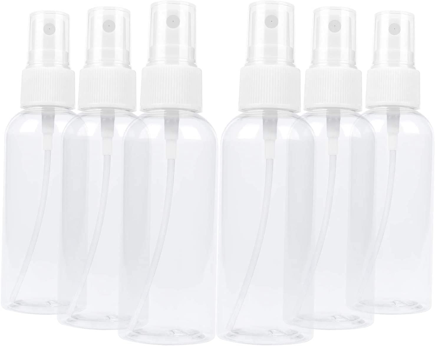 TRENDBOX Paquete de 6 botellas vacías de plástico transparente de niebla fina (paquete de 0.2  4.1 fl oz)