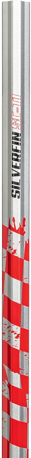 Silverfin Lacrosse Mango de 30 pulgadas  Barra de lacrosse para hombres con tapa de extremo  Ataque de eje de lacrosse ligero, duradero, fácil