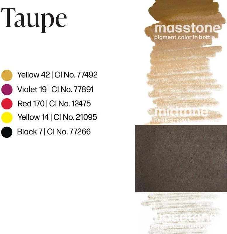 Perma Blend – Taupe – Tinta Microblading para delineador permanente – Tinta de tatuaje profesional – Maquillaje de tinta de tatuaje marrón claro