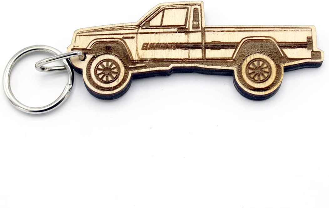 Jeep Llavero de madera Comanche MJ – Hecho en los Estados Unidos