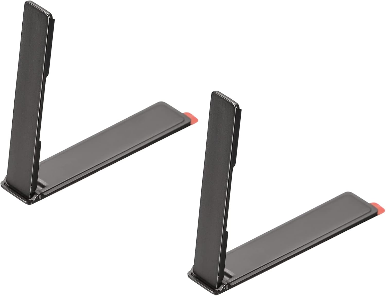 uxcell Soporte para teléfono celular, paquete de 2 soportes de escritorio horizontales y verticales, soporte magnético plegable para teléfono para