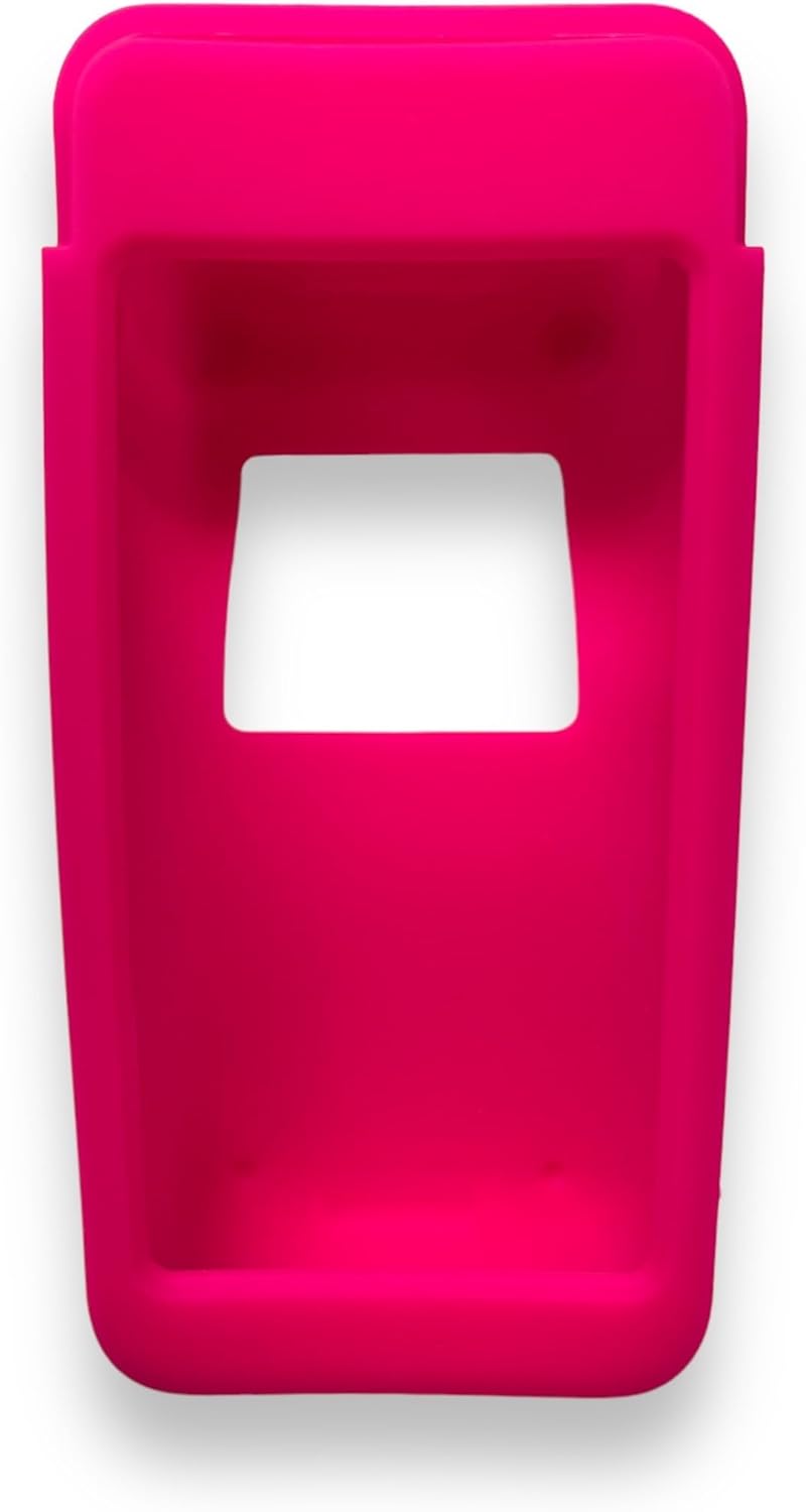 Comaptible Funda de silicona para Pax PRO A920 – Dispositivo con código de barras (rosa)